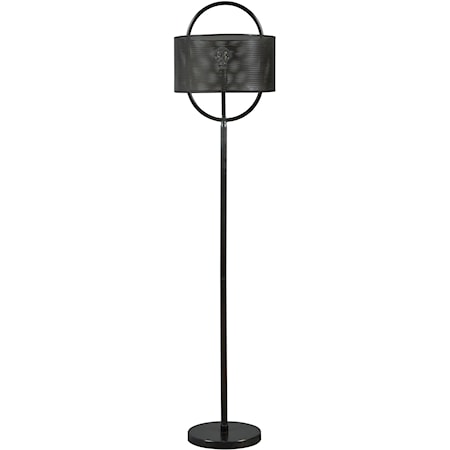 Majed Bronze Finish Metal Floor Lamp